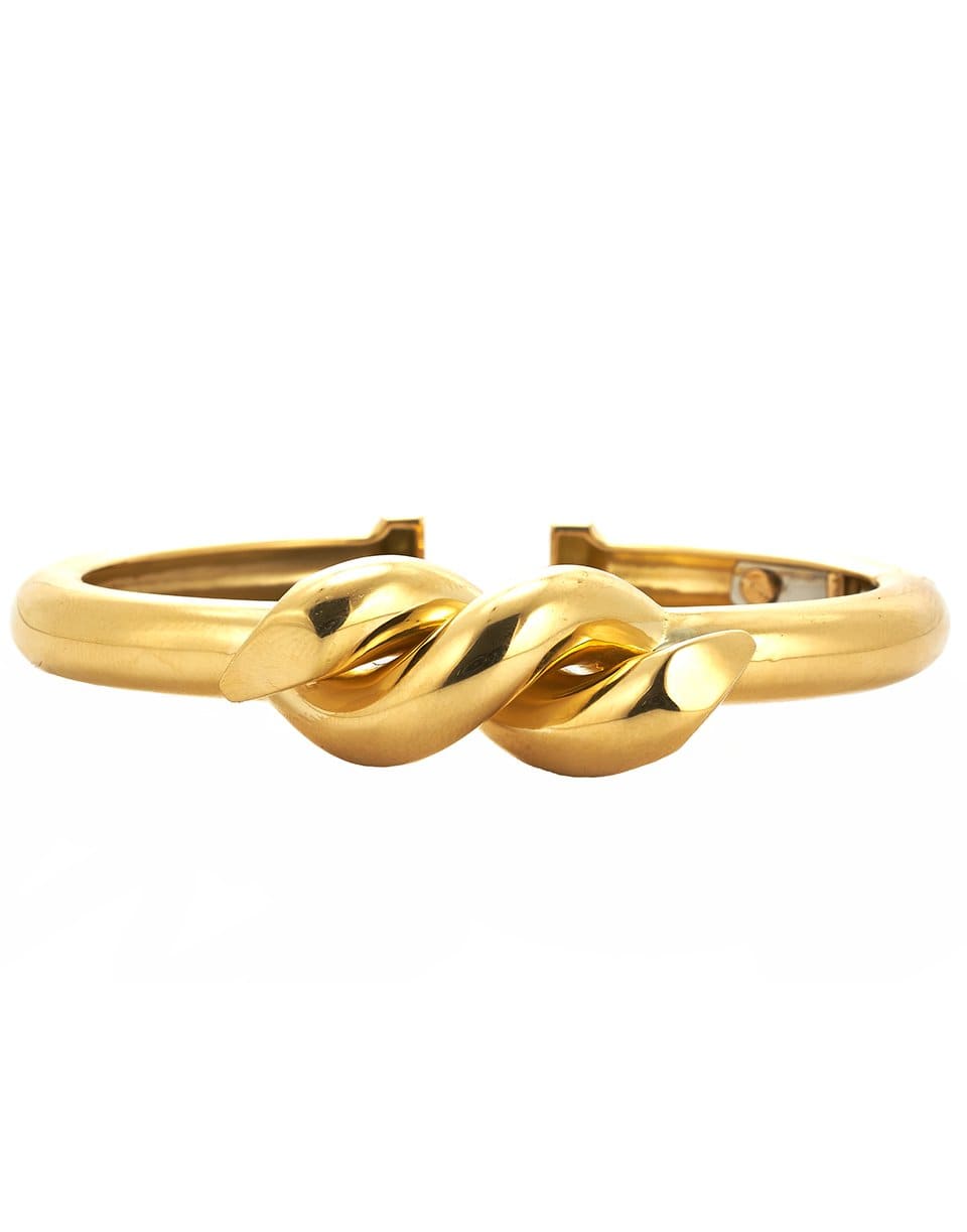 DAVID WEBB-Twisted Nail Bangle-YELLOW GOLD