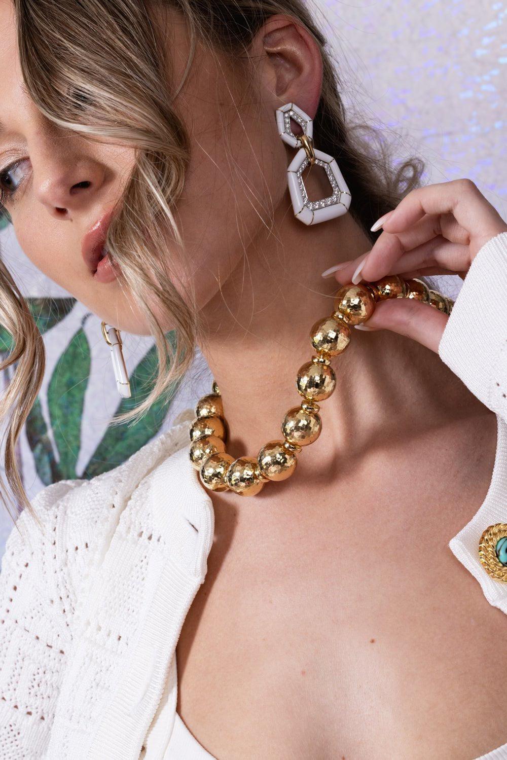 DAVID WEBB-Bamboo Earrings-YELLOW GOLD