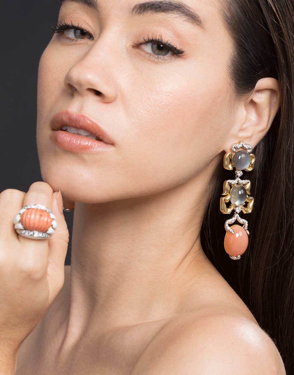 DAVID WEBB-Couture Moonstone Diamond Earrings-YELLOW GOLD