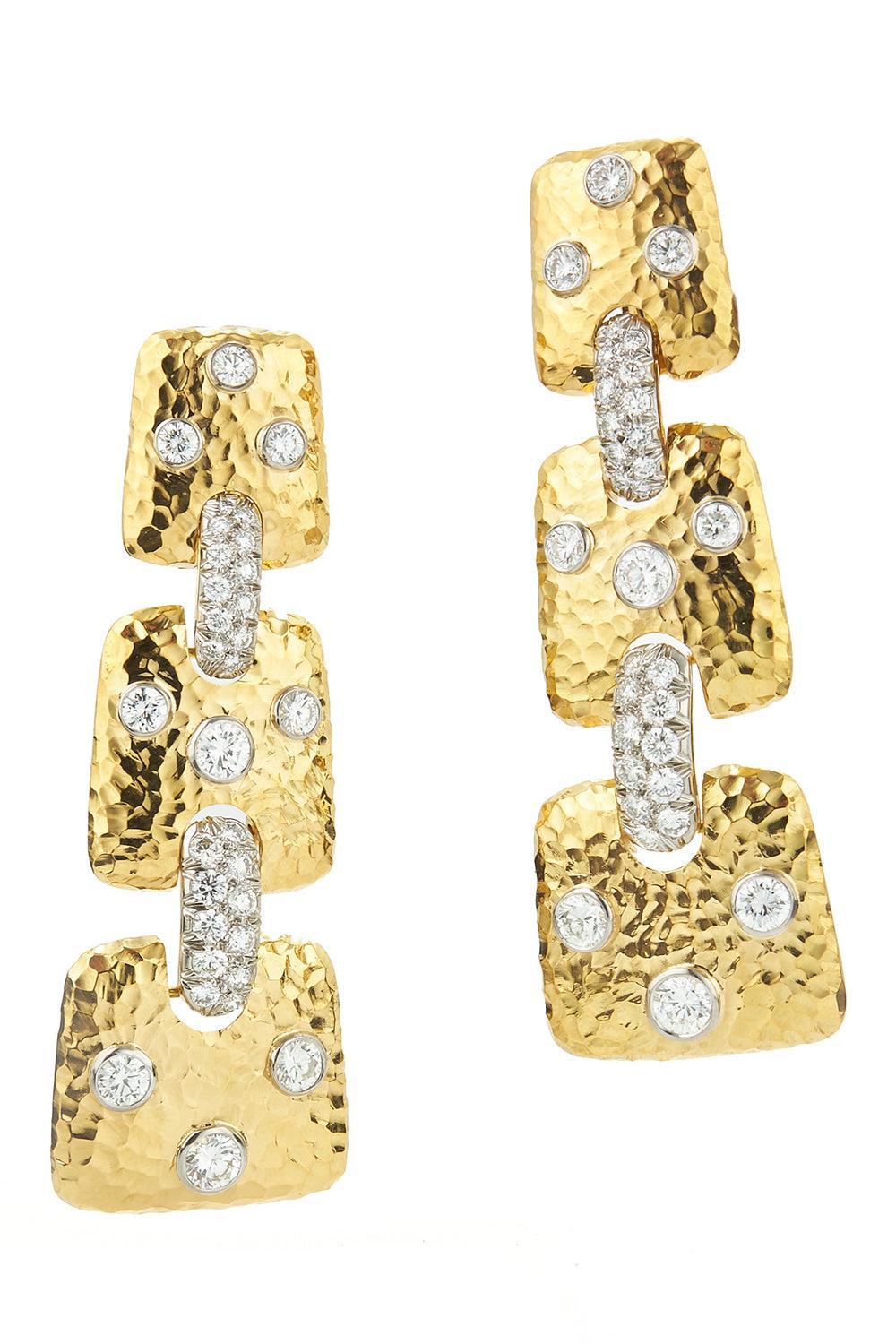 Diamond Starlight Earrings-YELLOW GOLD-JEWELRYFINE JEWELEARRING-DAVID WEBB
