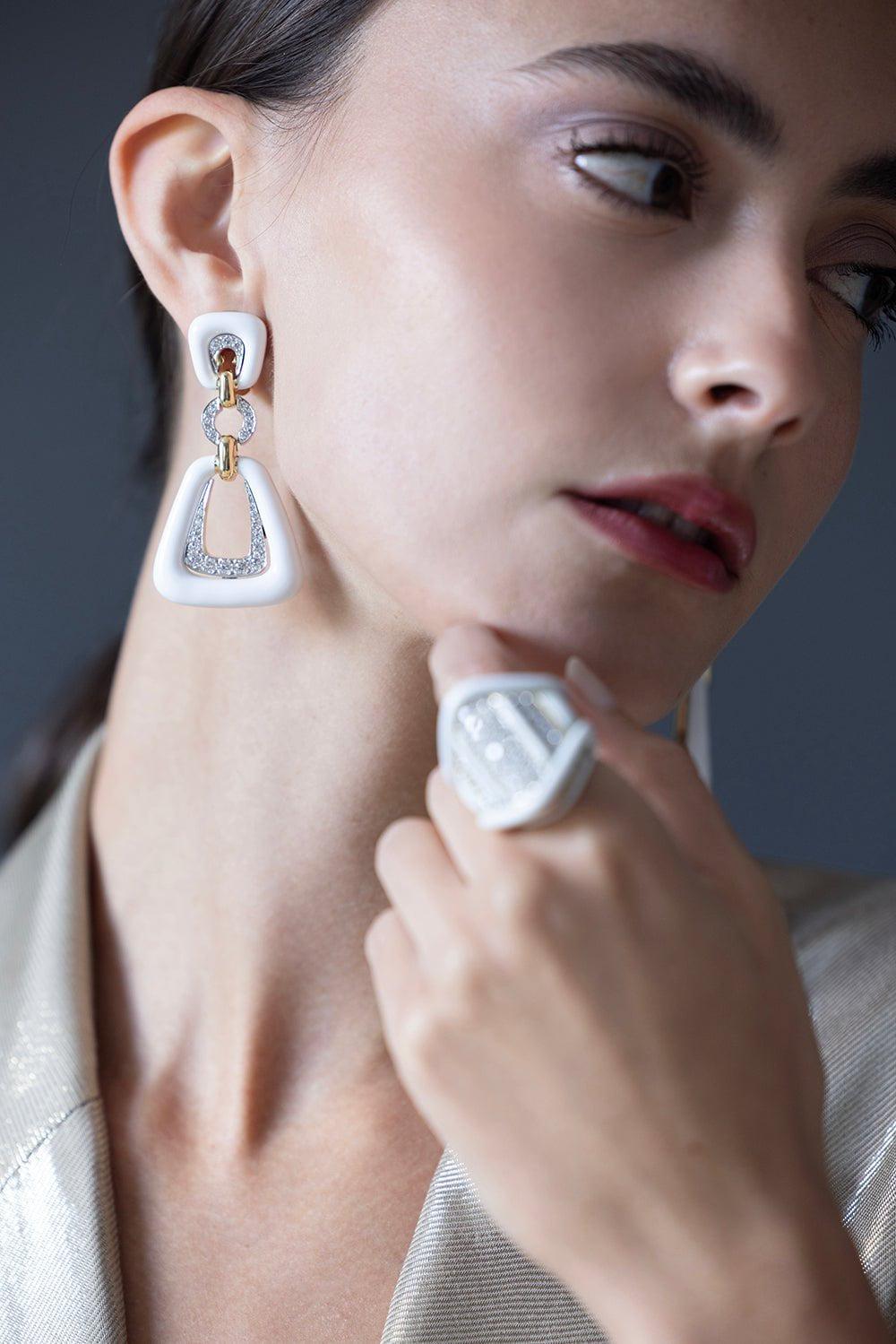 DAVID WEBB-Dinner Bell Earrings-YELLOW GOLD