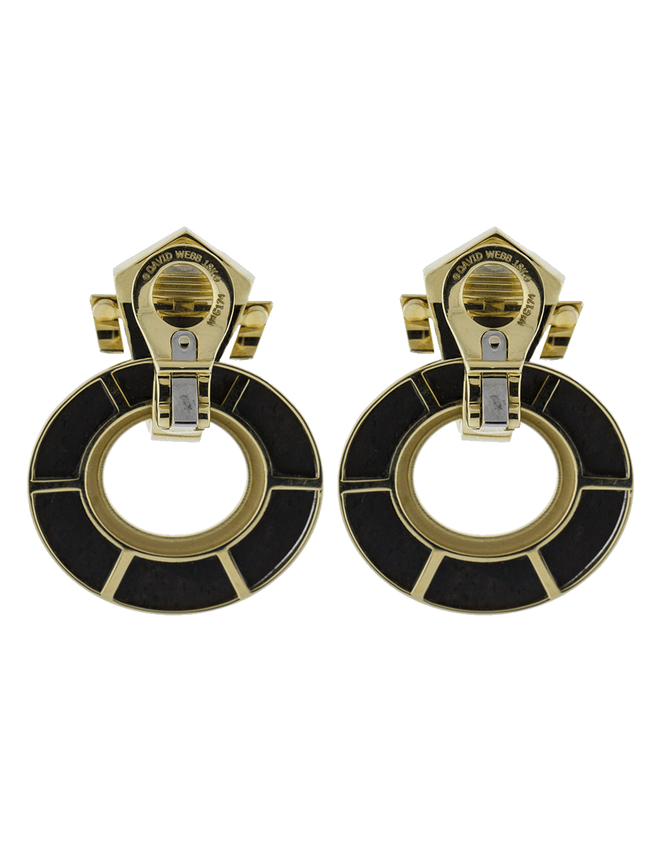DAVID WEBB-Door Knocker Earrings-YELLOW GOLD