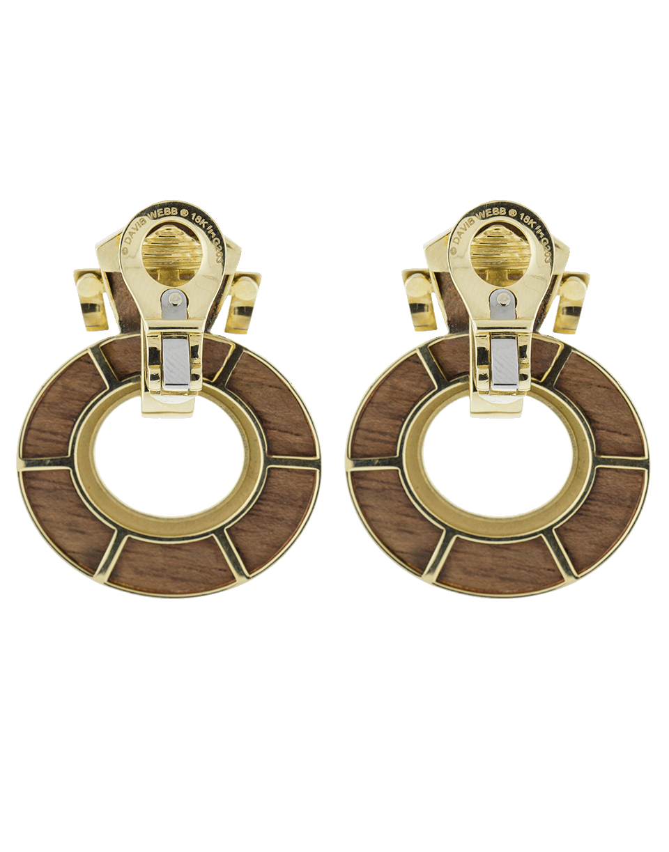 DAVID WEBB-Door Knocker Earrings-YELLOW GOLD