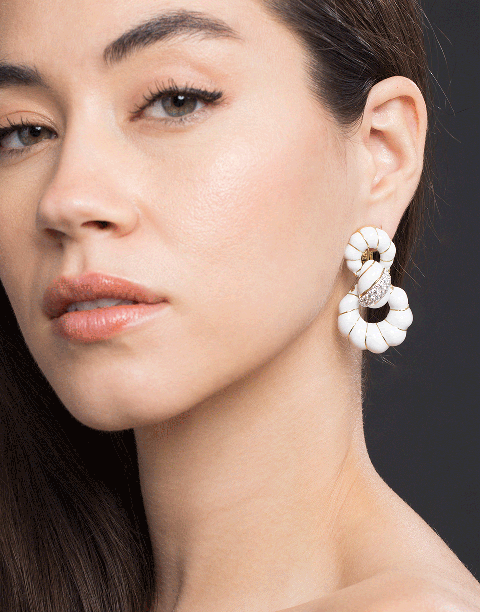 DAVID WEBB-Fancy Hoop Earrings-YELLOW GOLD