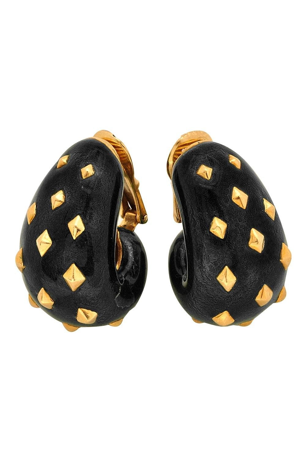 DAVID WEBB-Jackie Earrings-YELLOW GOLD