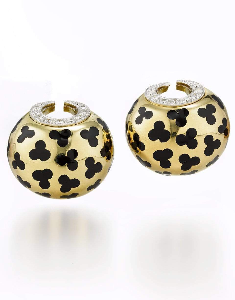 DAVID WEBB-Leopard Spot Earrings-YELLOW GOLD