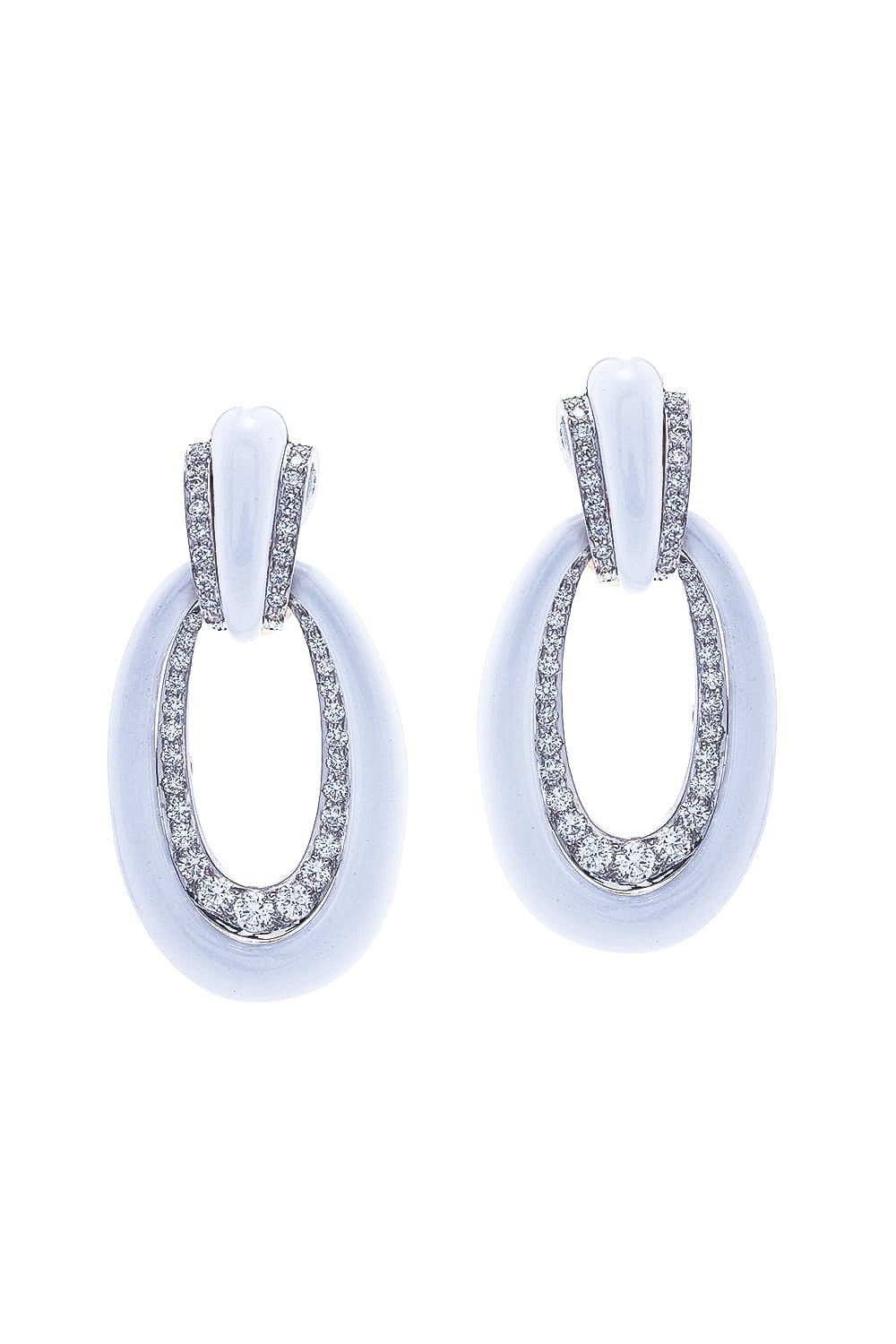 DAVID WEBB-Long Hoop Earrings-YELLOW GOLD