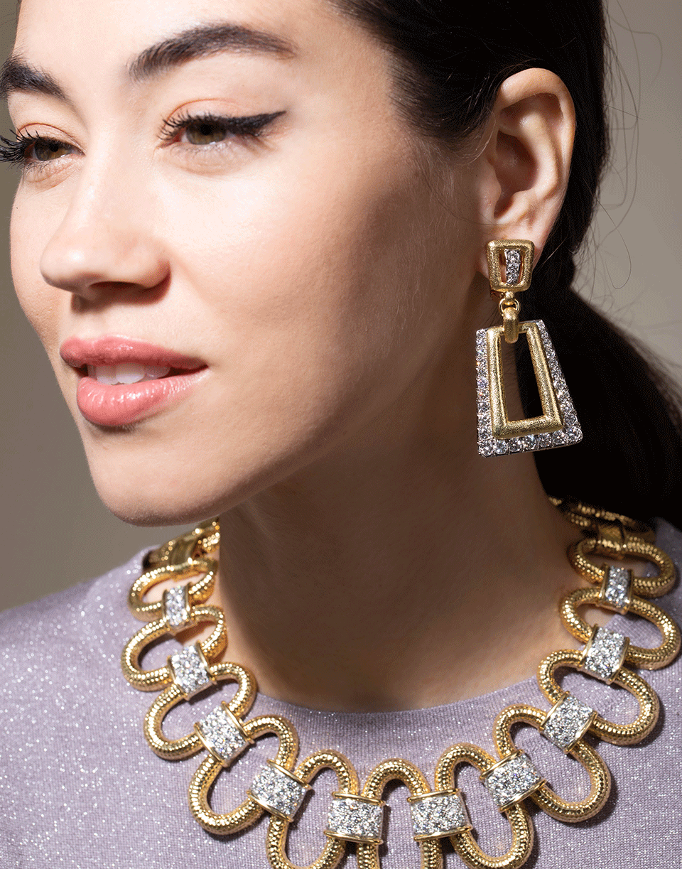 DAVID WEBB-Madison Happy Day Earrings-YELLOW GOLD