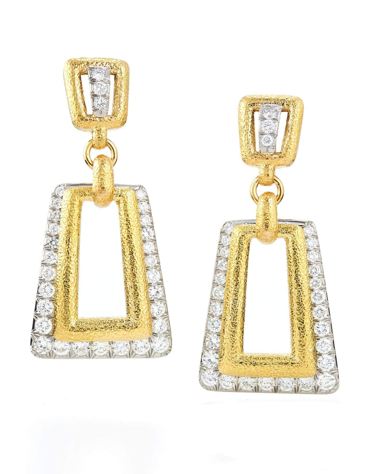 DAVID WEBB-Madison Happy Day Earrings-YELLOW GOLD
