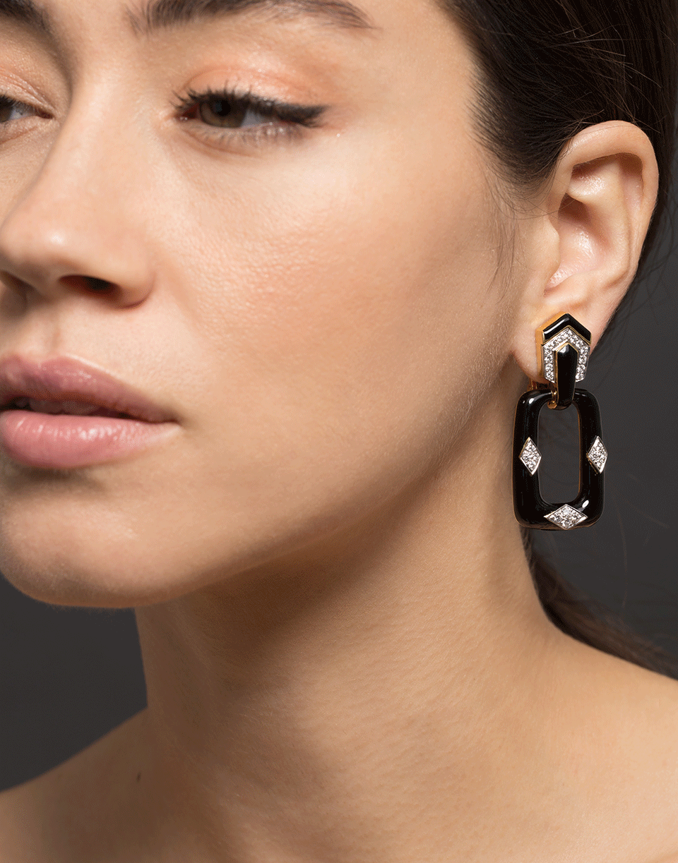 DAVID WEBB-Manhattan Minimalism Earrings-YELLOW GOLD