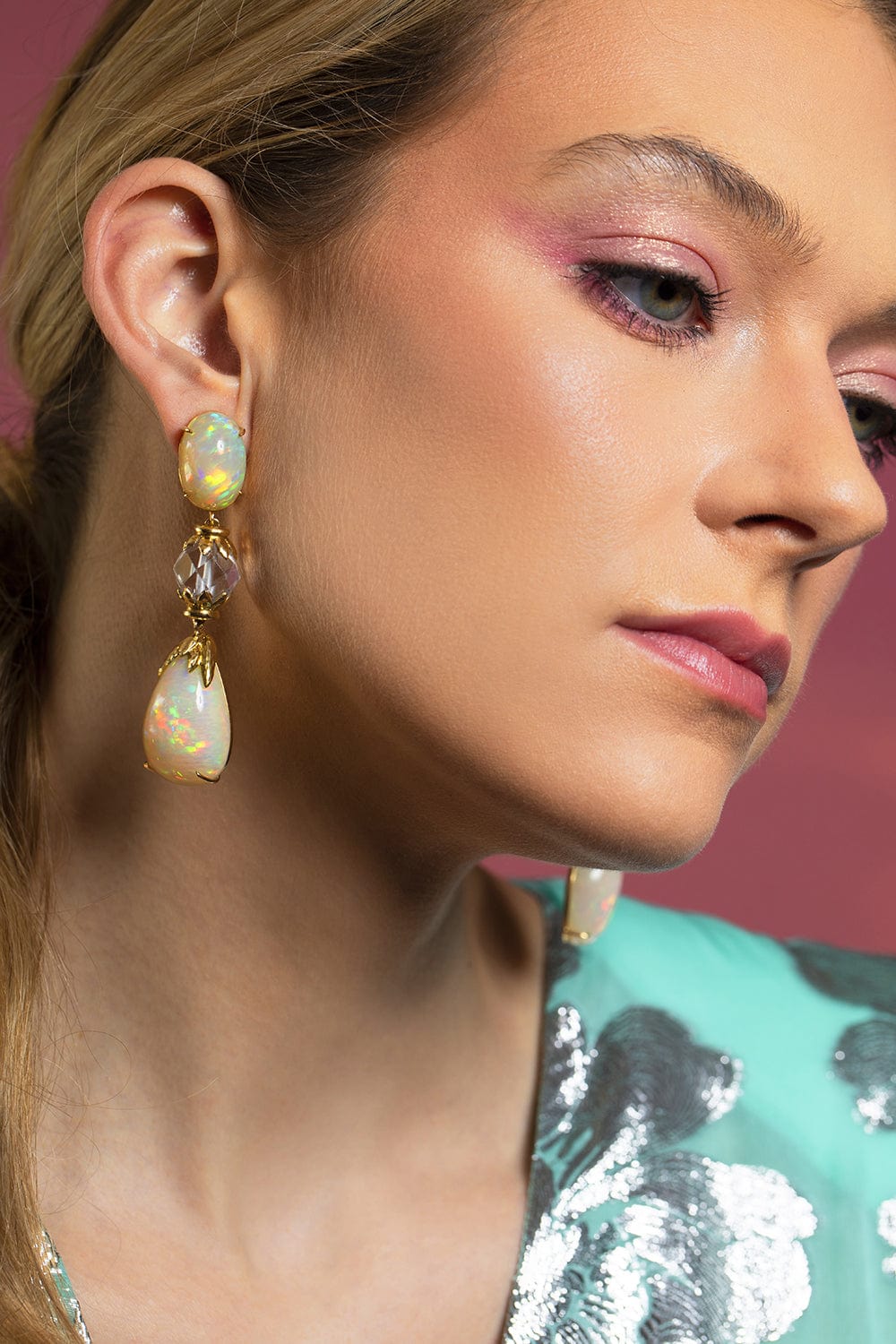 DAVID WEBB-Newport Earrings-YELLOW GOLD