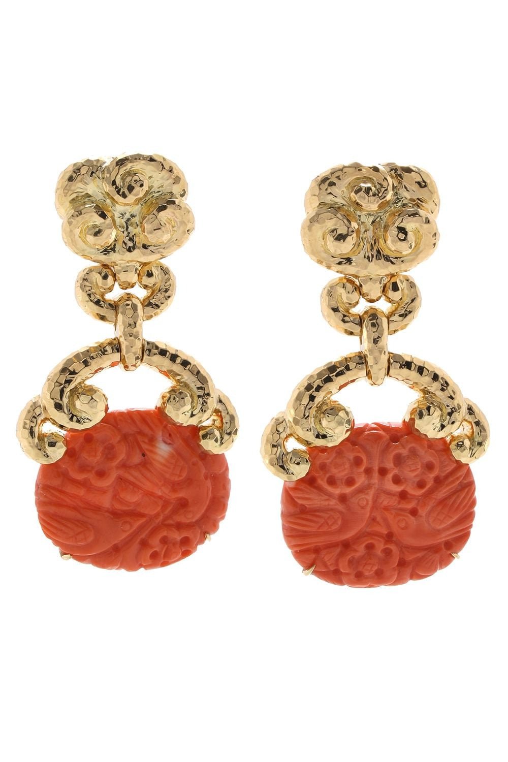 DAVID WEBB-Ru-Yi Earrings-YELLOW GOLD