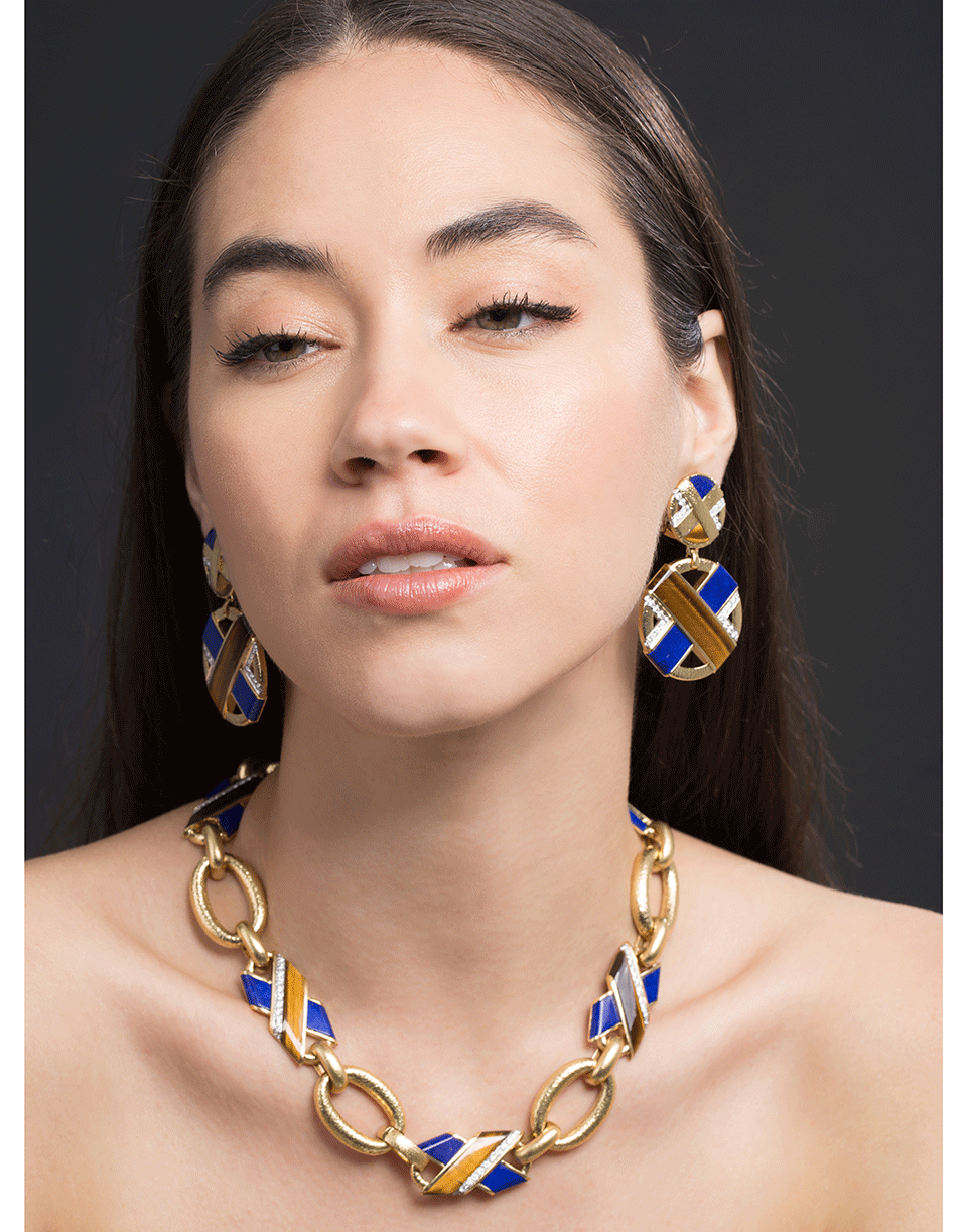 DAVID WEBB-XO Earrings-YELLOW GOLD