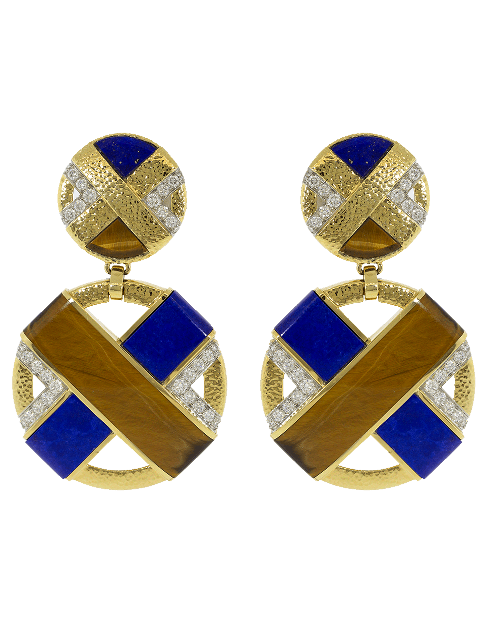 DAVID WEBB-XO Earrings-YELLOW GOLD