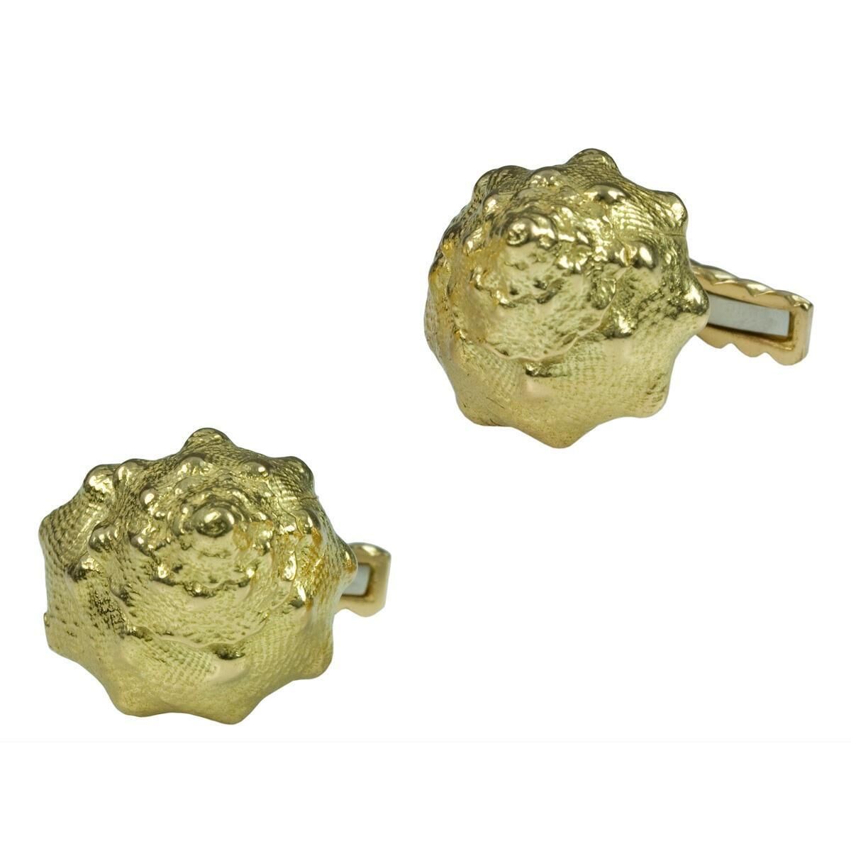  Conch Shell Cufflinks-YELLOW GOLD-JEWELRYFINE JEWELMISC-DAVID WEBB 