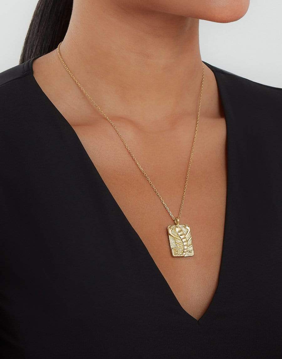 DAVID WEBB-Scorpio Zodiac Pendant Necklace-YELLOW GOLD