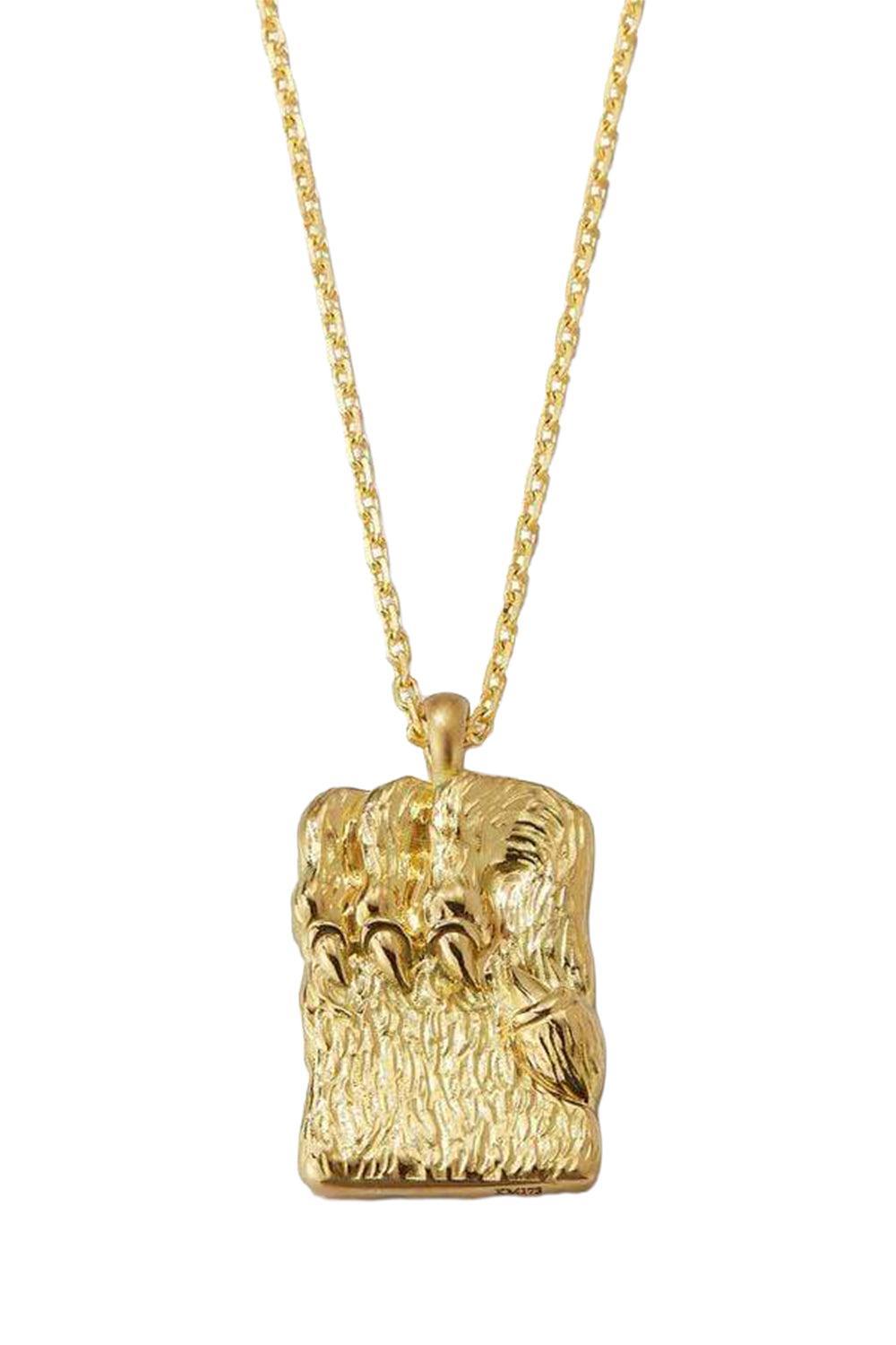Leo Zodiac Pendant Necklace-YELLOW GOLD-19-JEWELRYFINE JEWELNECKLACE O-DAVID WEBB