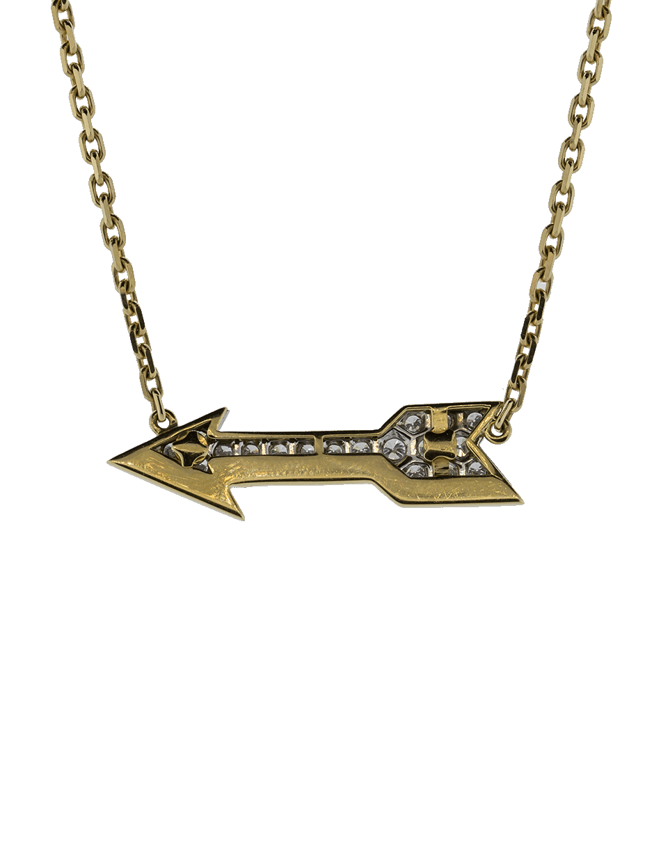 DAVID WEBB-Arrow Necklace-YELLOW GOLD