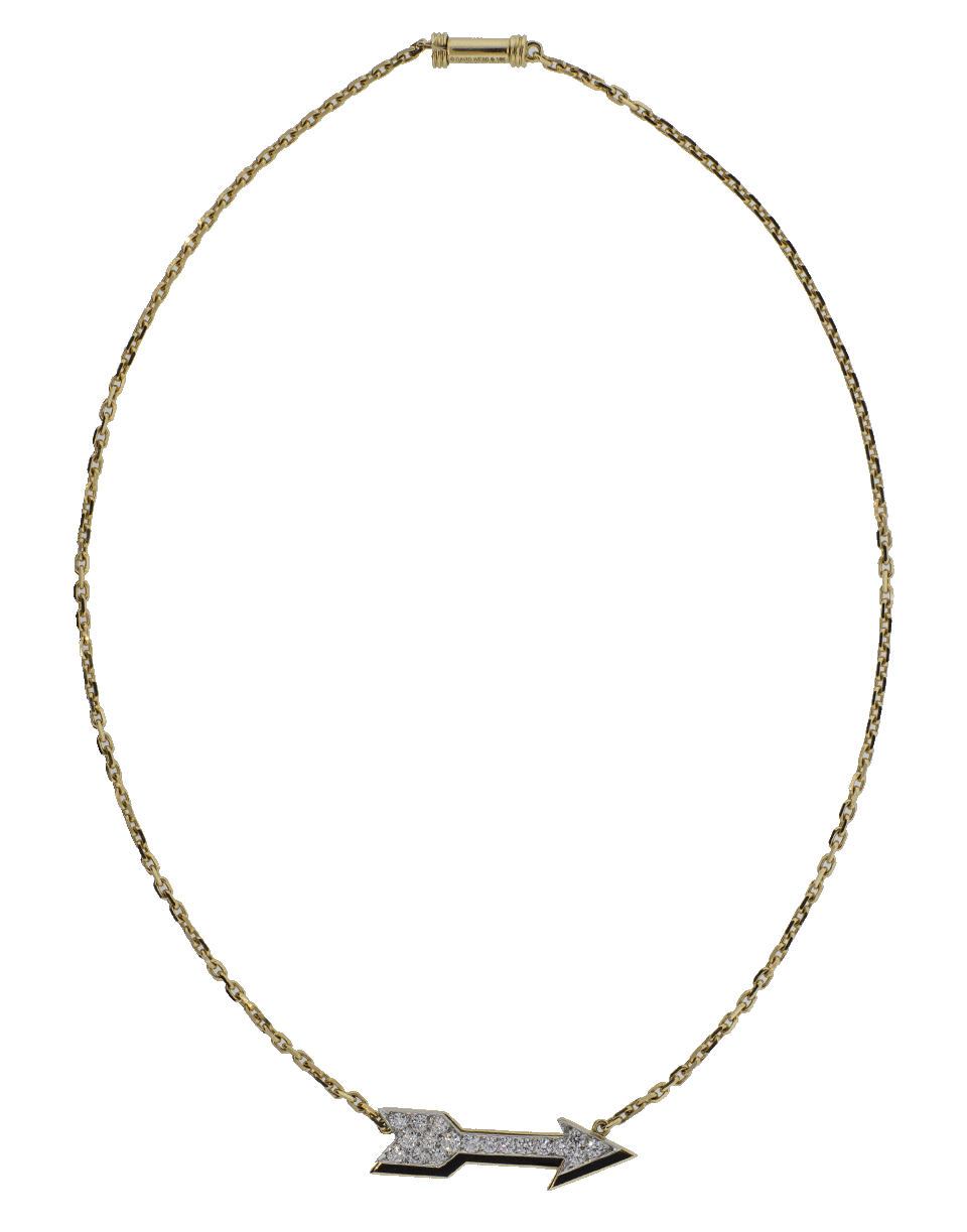 DAVID WEBB-Arrow Necklace-YELLOW GOLD