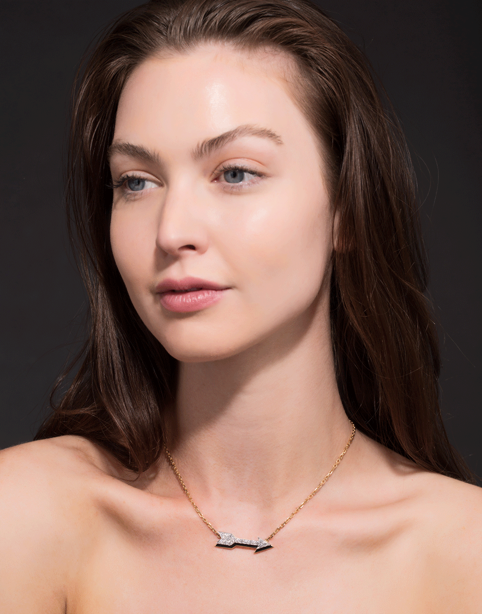 DAVID WEBB-Arrow Necklace-YELLOW GOLD