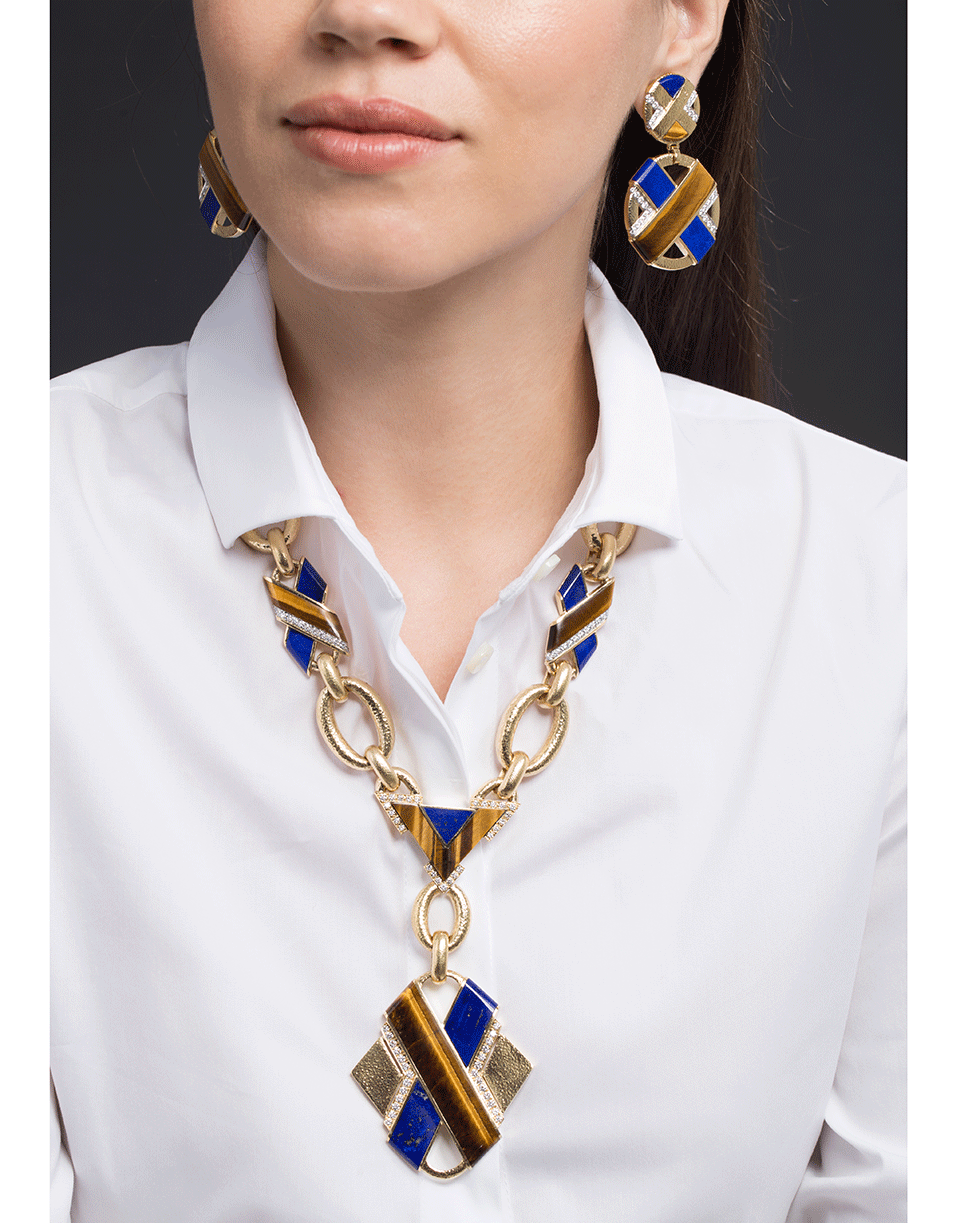 DAVID WEBB-Couture X-Necklace-YELLOW GOLD