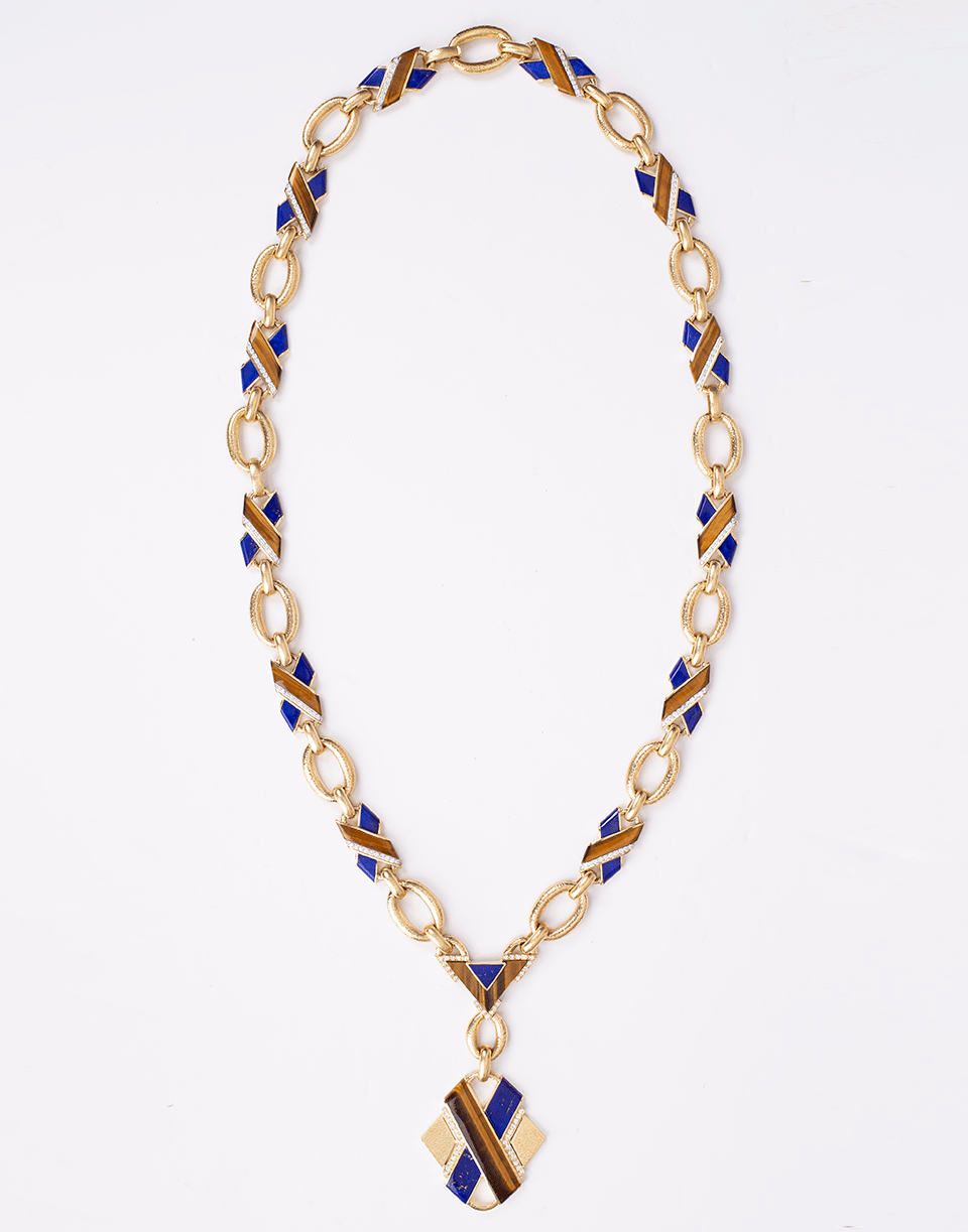 DAVID WEBB-Couture X-Necklace-YELLOW GOLD