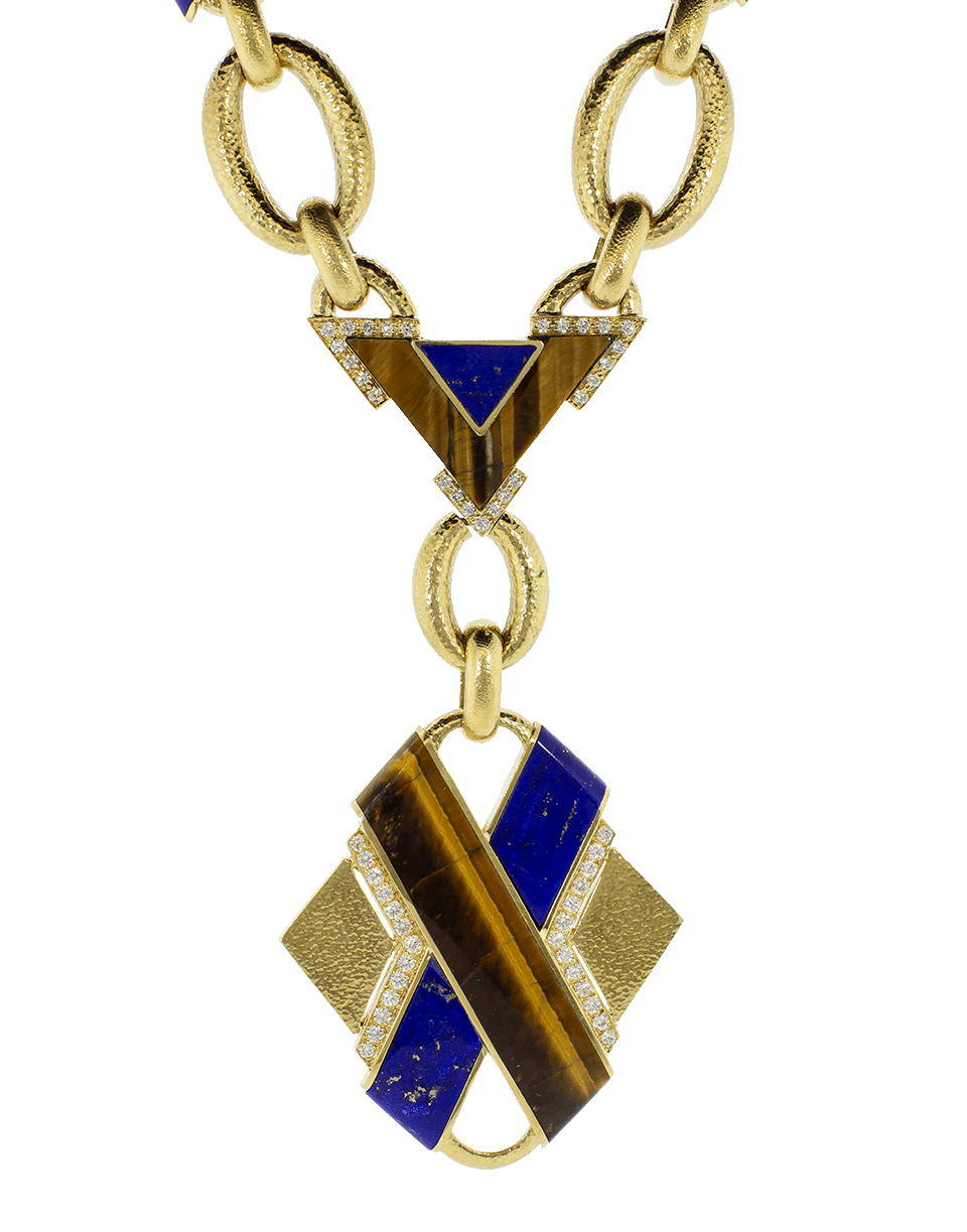 DAVID WEBB-Couture X-Necklace-YELLOW GOLD