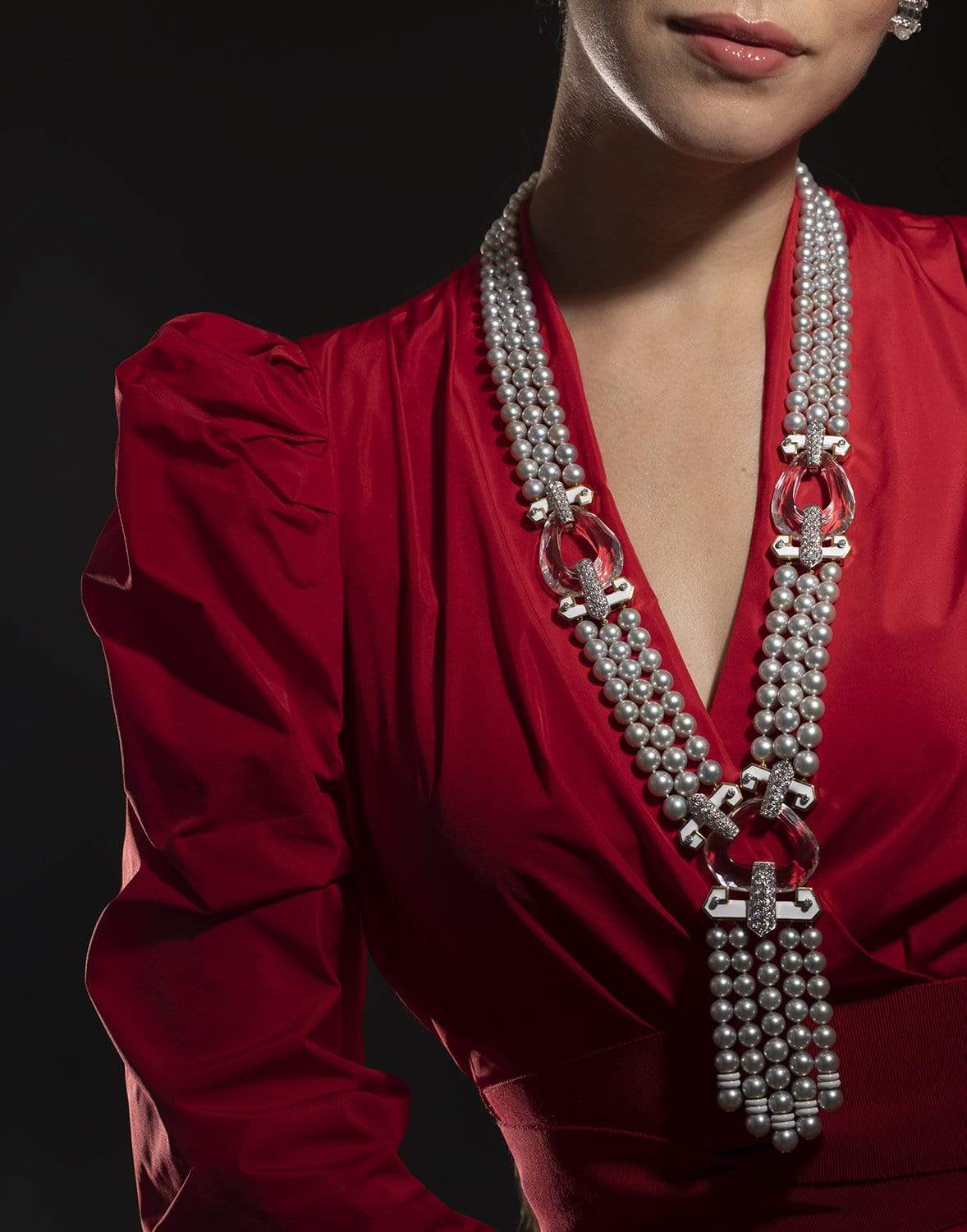 DAVID WEBB-Dusk Pearl Necklace-YELLOW GOLD