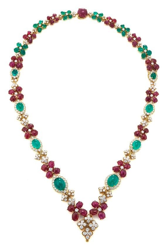 DAVID WEBB-Summer Berries Necklace-YELLOW GOLD