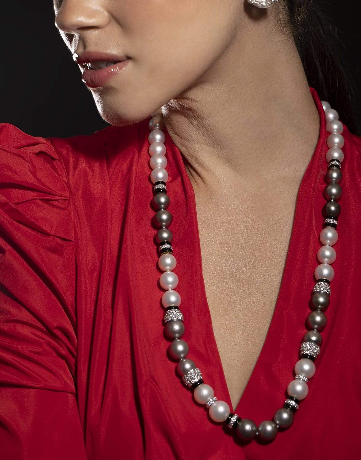 DAVID WEBB-Twilight Pearl Necklace-YELLOW GOLD