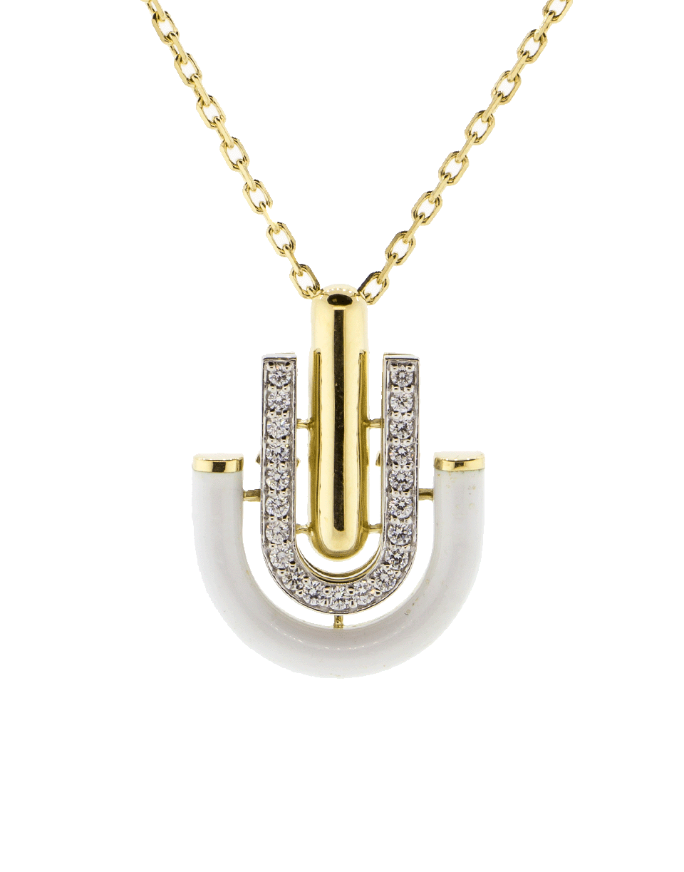 White Unity Necklace-YELLOW GOLD-JEWELRYFINE JEWELNECKLACE O-DAVID WEBB