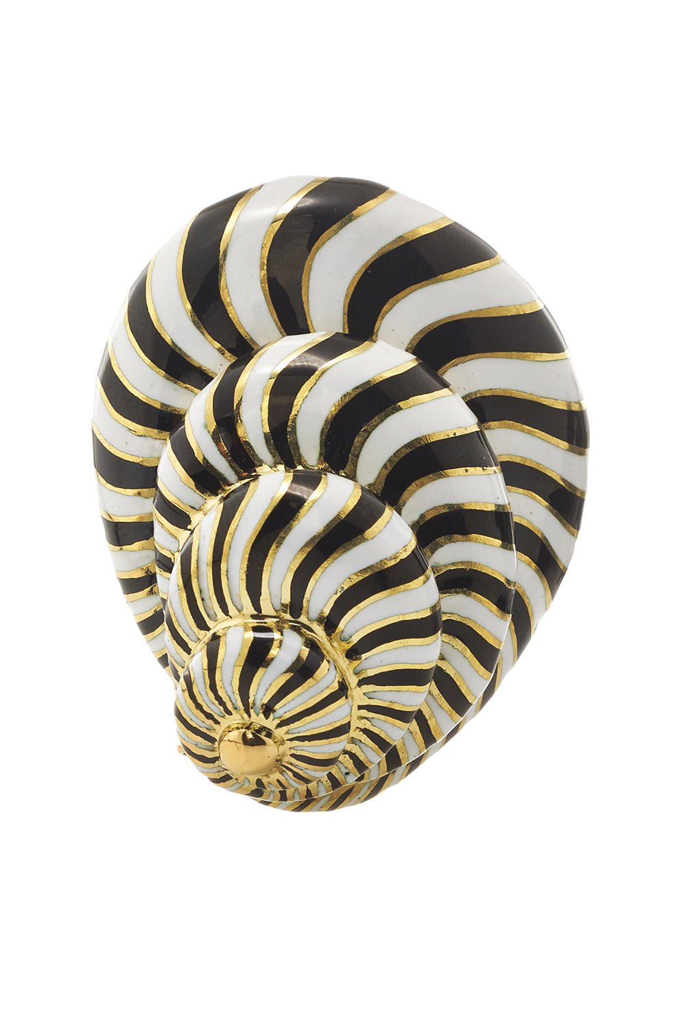 DAVID WEBB-Shell Brooch-YELLOW GOLD