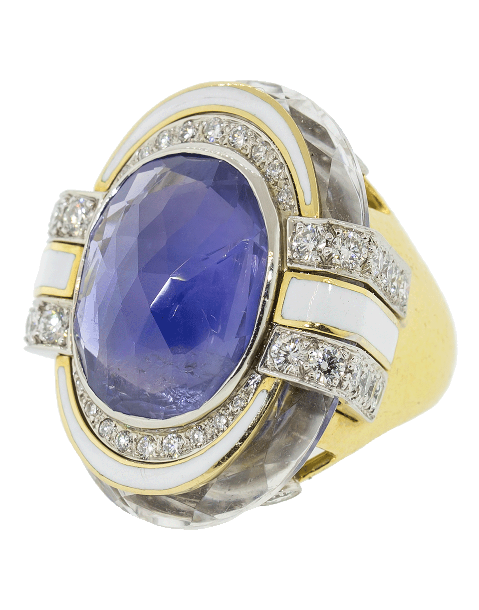 DAVID WEBB-East West Ring-PLATINUM