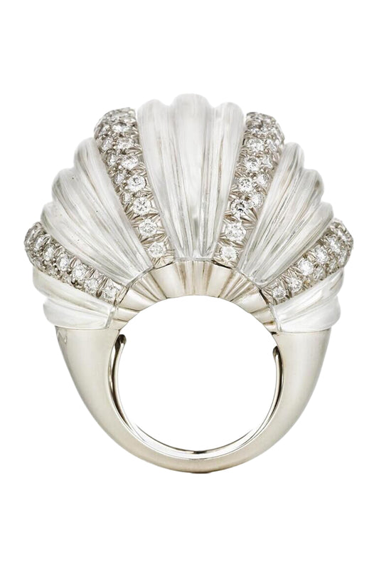 Diamond Hutton Ring-WHITE GOLD-4.5-JEWELRYFINE JEWELRING-DAVID WEBB