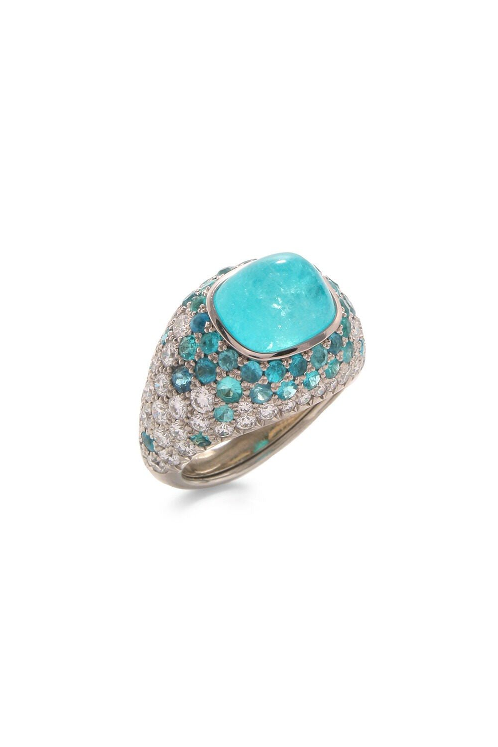 DAVID WEBB-Paraiba Ring-WHITE GOLD