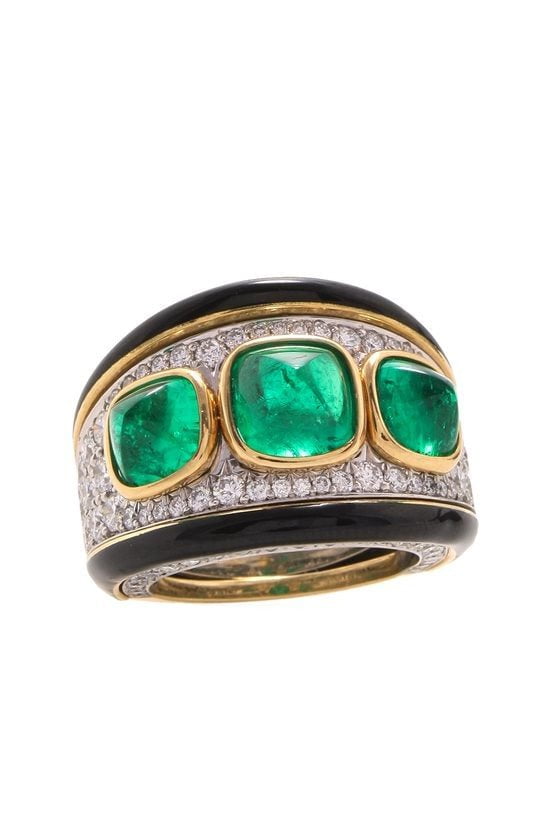 DAVID WEBB-Executive Ring-YELLOW GOLD