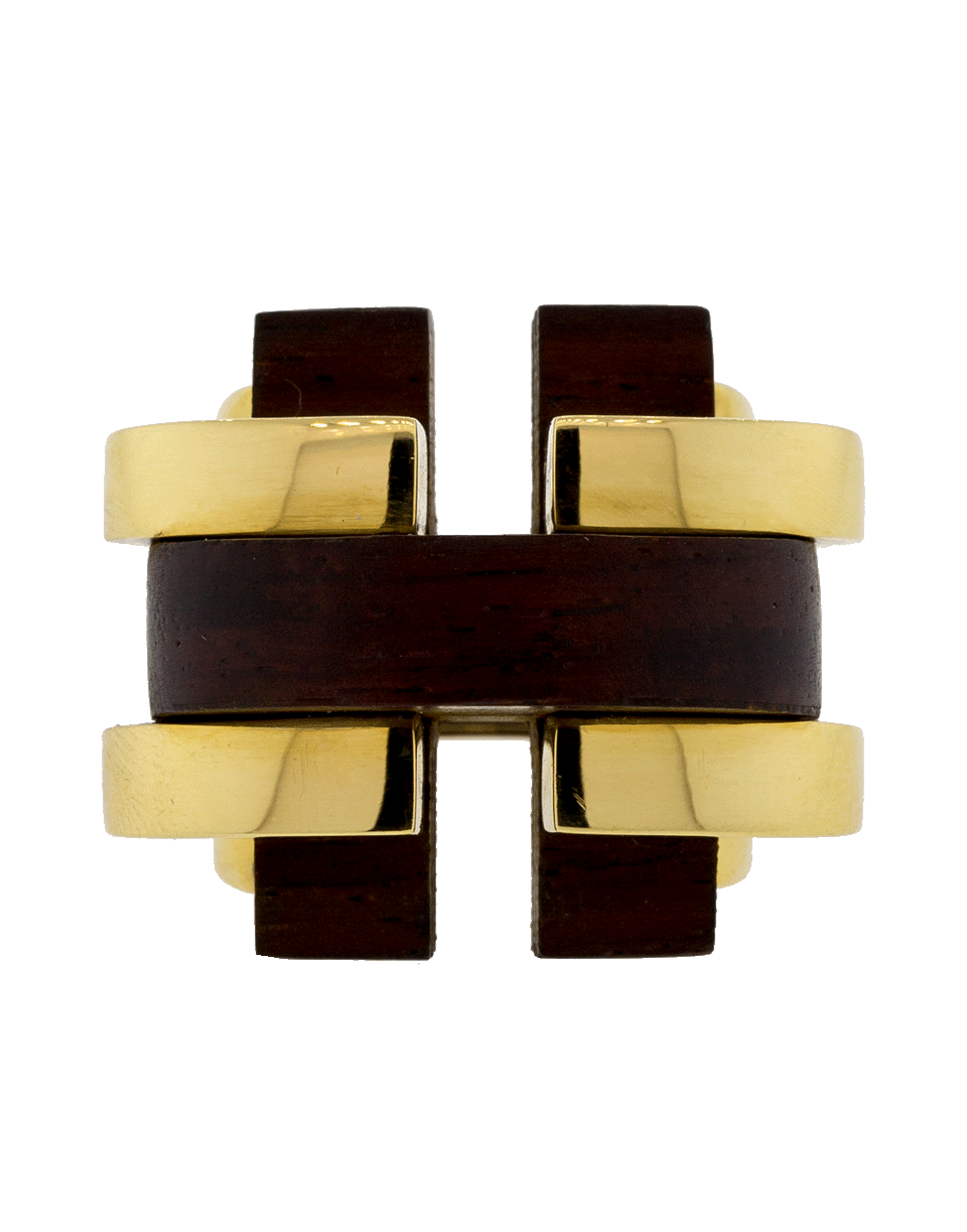 DAVID WEBB-Cocobolo Bridge Ring-YELLOW GOLD