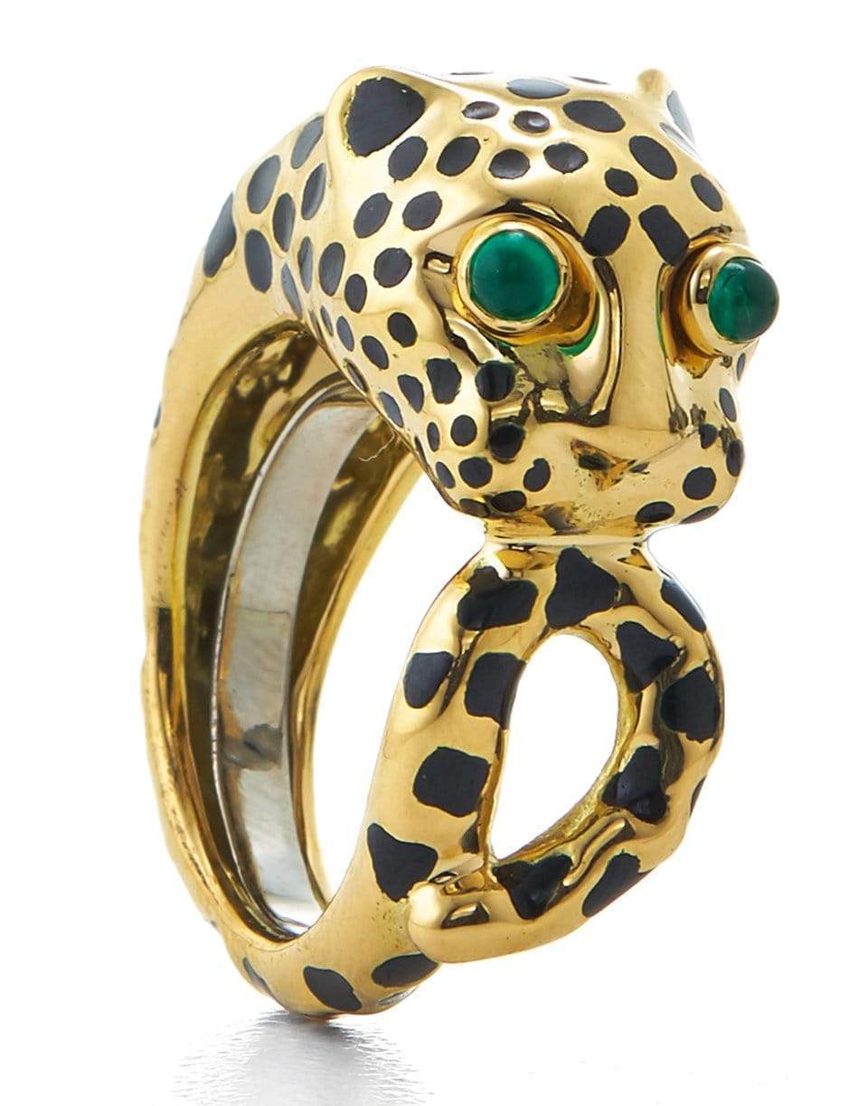 DAVID WEBB-Leopard Ring-YELLOW GOLD