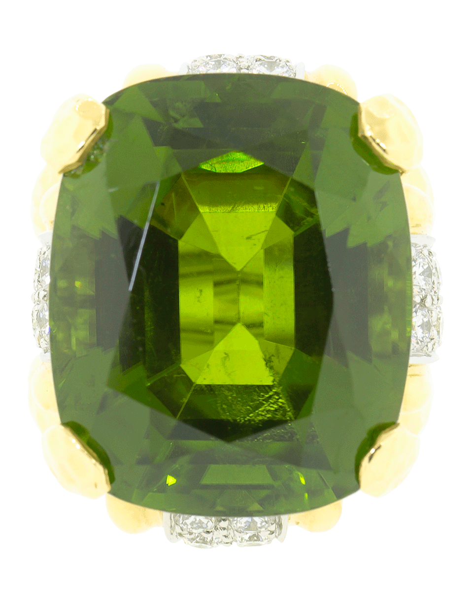 DAVID WEBB-Peridot Cocktail Ring-YELLOW GOLD
