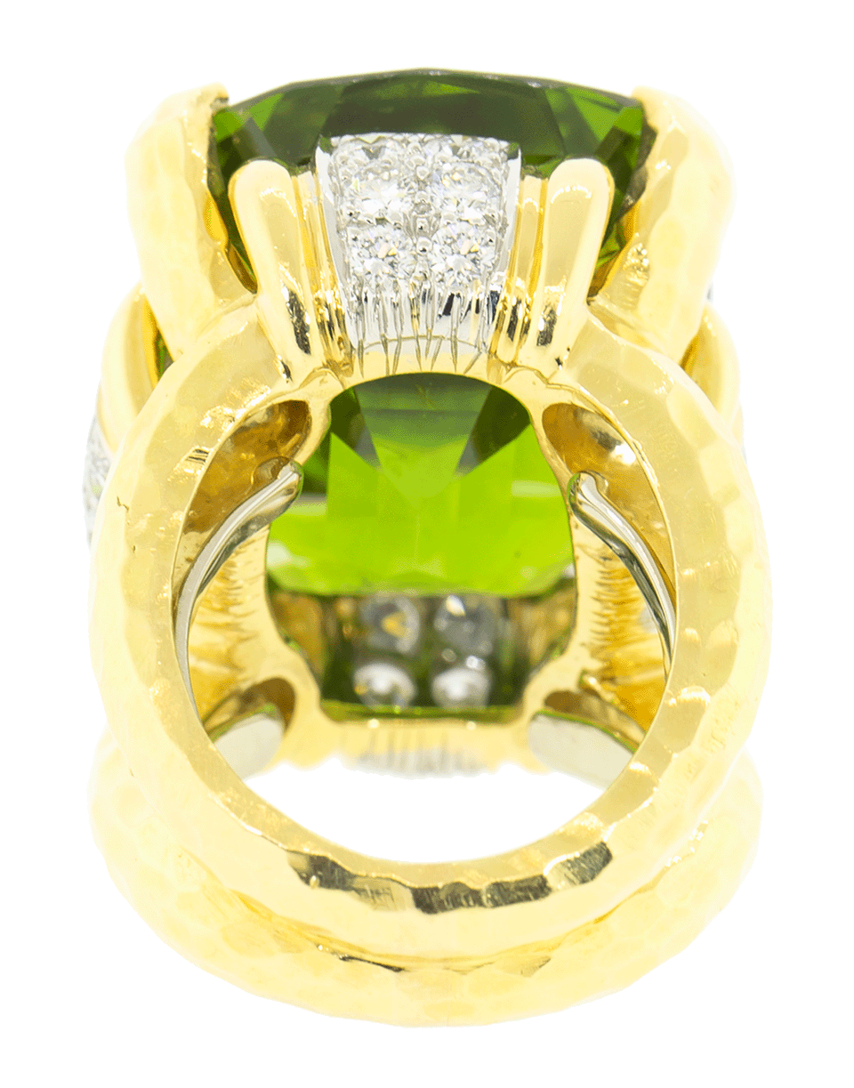 DAVID WEBB-Peridot Cocktail Ring-YELLOW GOLD