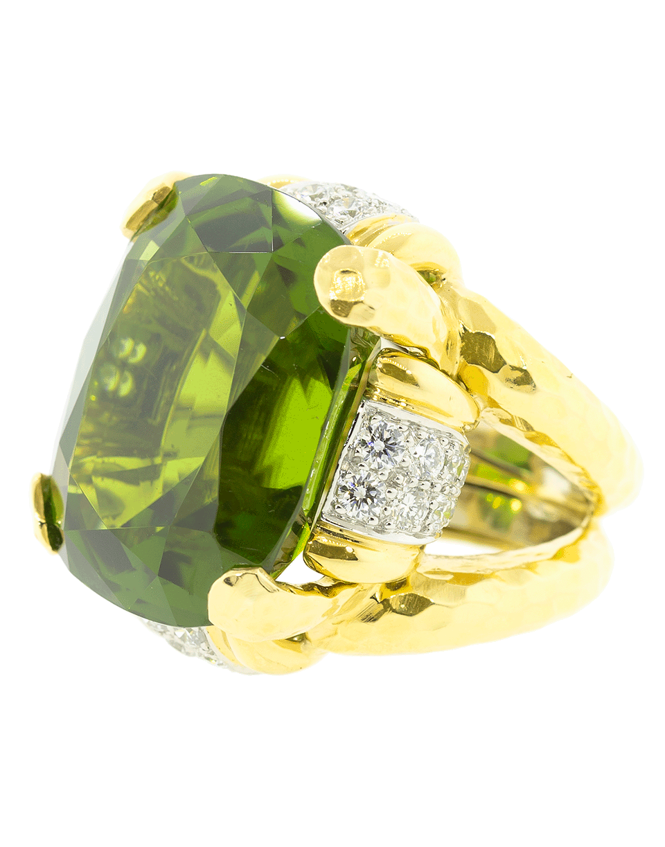 DAVID WEBB-Peridot Cocktail Ring-YELLOW GOLD