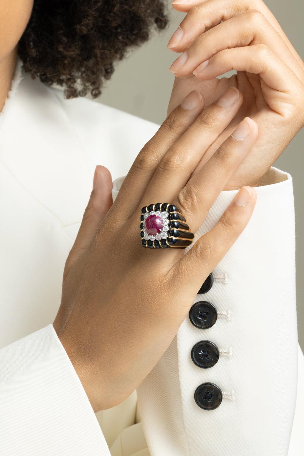 Ruby Fountain Head Ring-YELLOW GOLD-6.25-JEWELRYFINE JEWELRING-DAVID WEBB