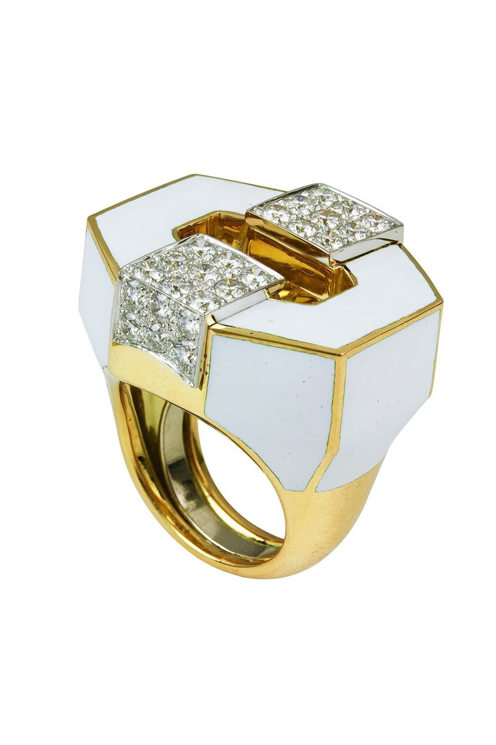 DAVID WEBB-Buckle Ring-YELLOW GOLD
