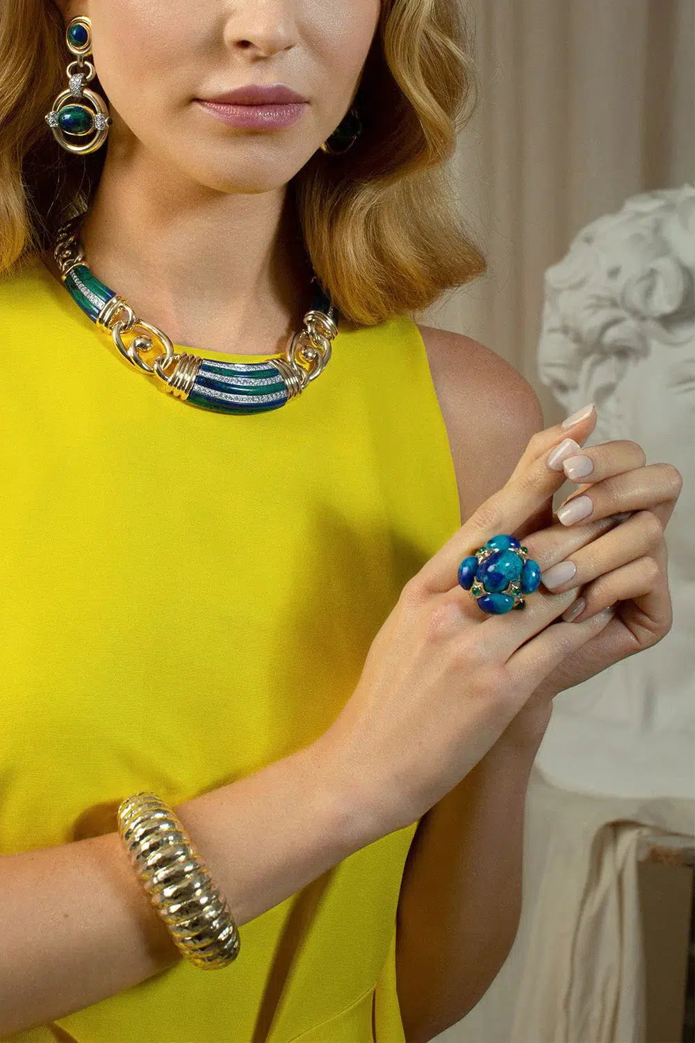 DAVID WEBB-Crown Ring-YELLOW GOLD