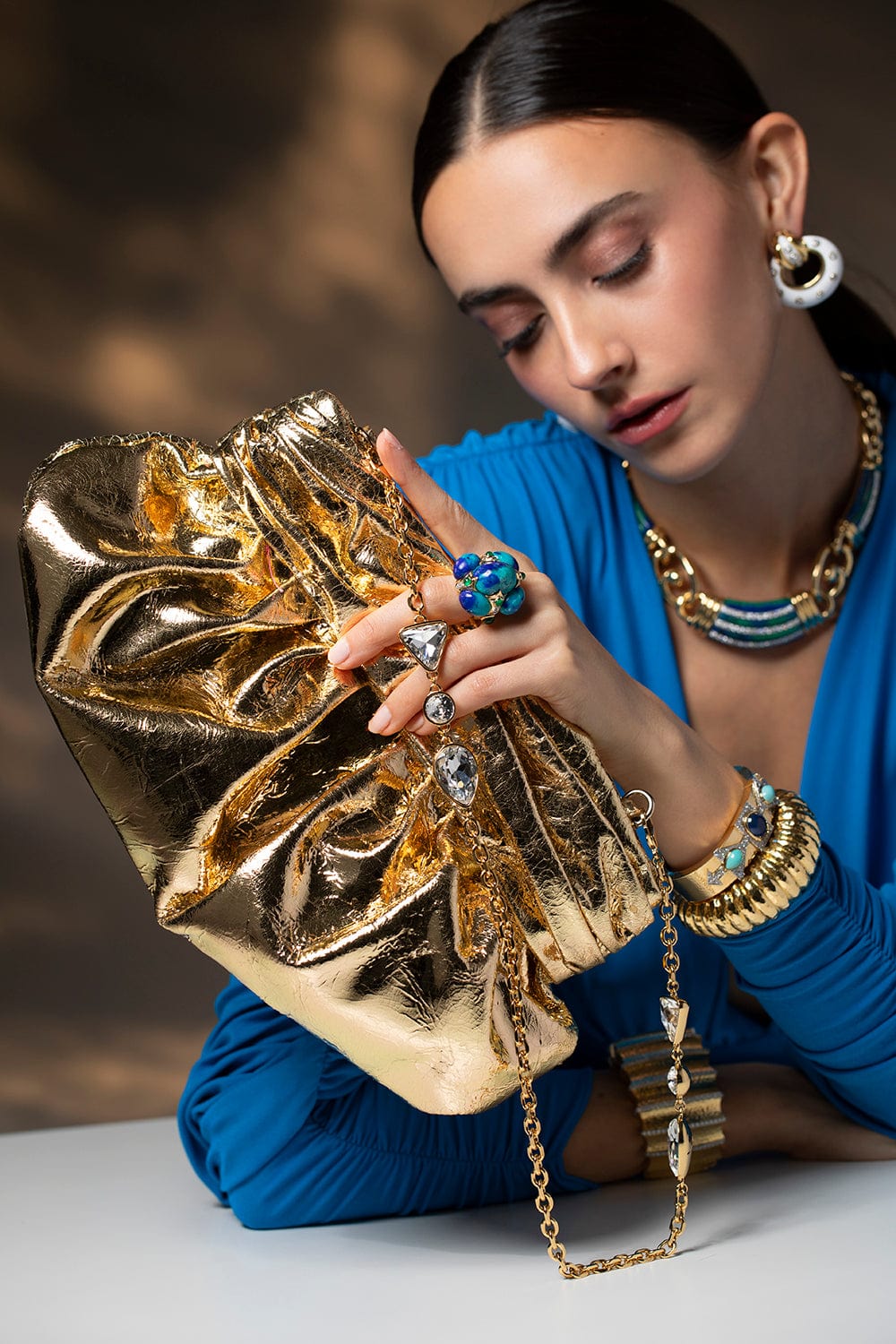 DAVID WEBB-Crown Ring-YELLOW GOLD