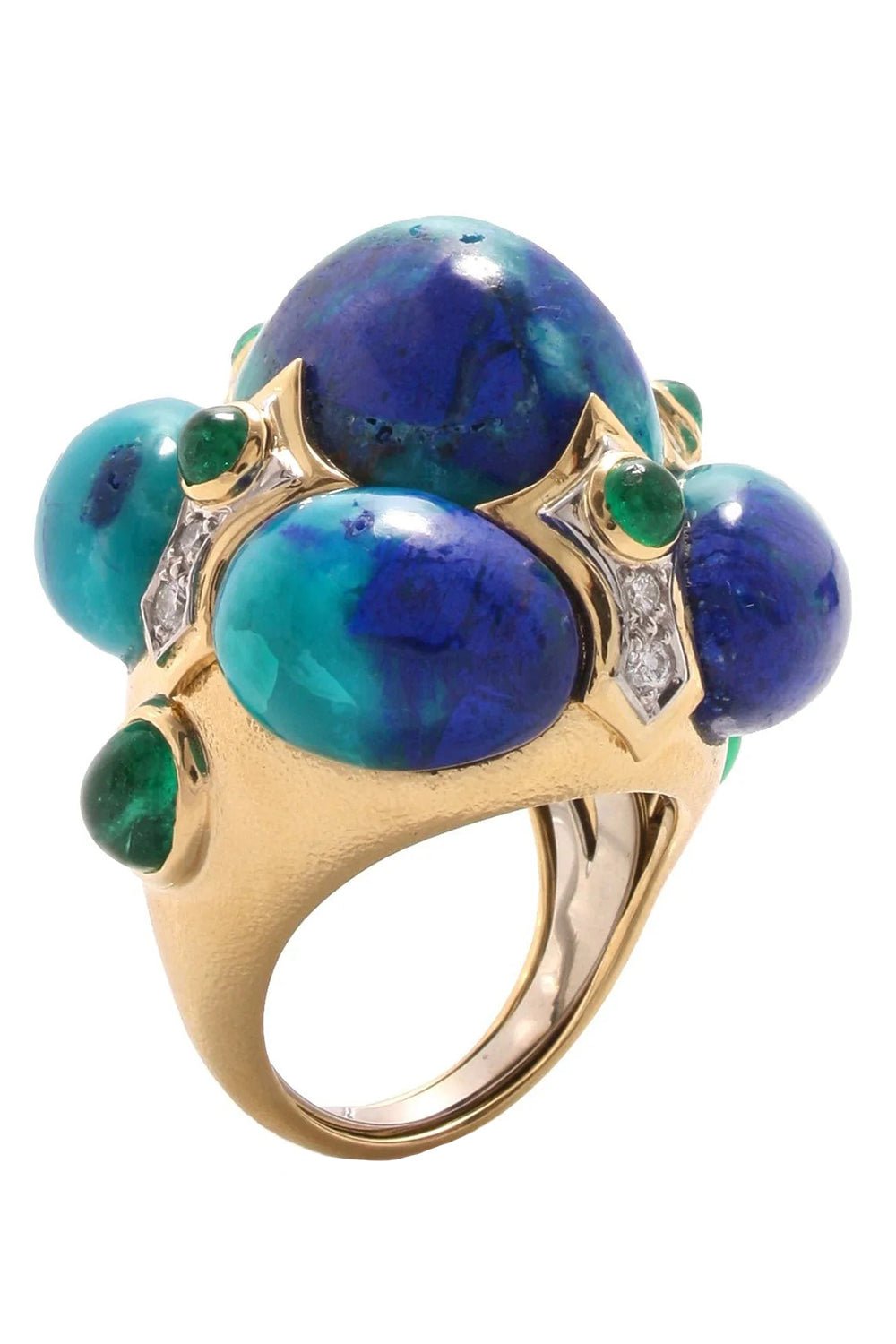 DAVID WEBB-Crown Ring-YELLOW GOLD