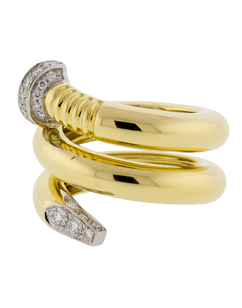 DAVID WEBB-Diamond Nail Ring-YELLOW GOLD