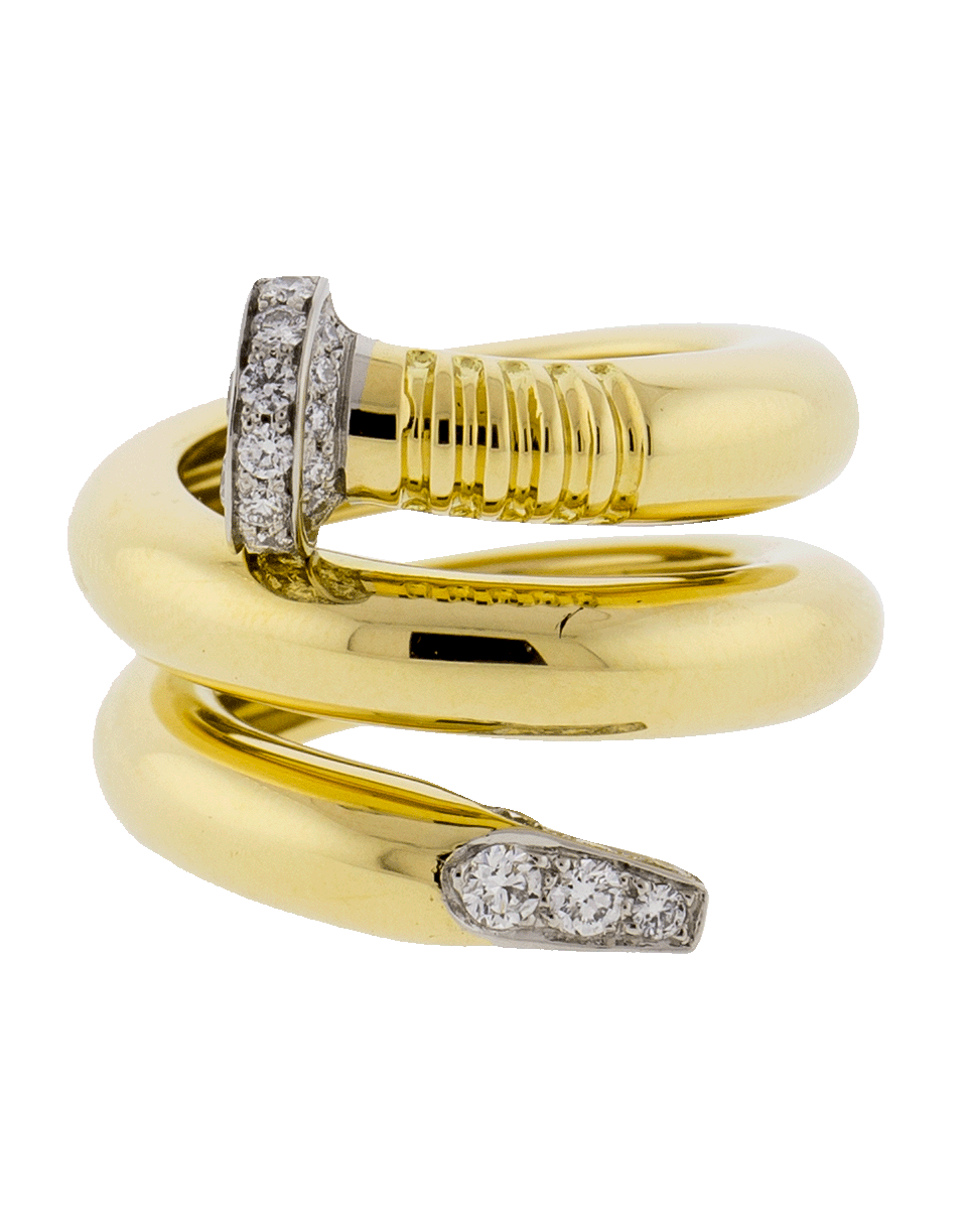 DAVID WEBB-Diamond Nail Ring-YELLOW GOLD