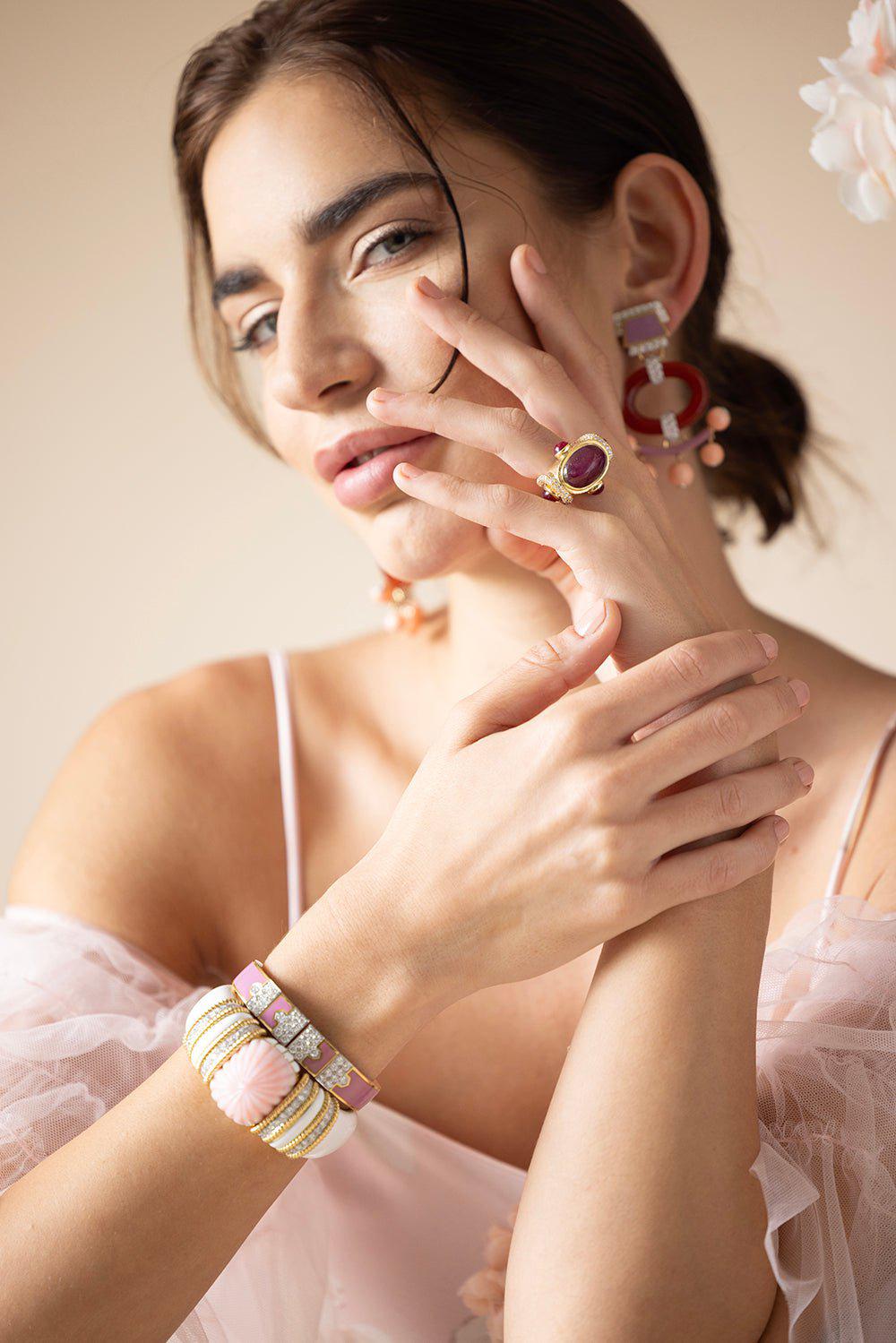 DAVID WEBB-Metropolis Ring-YELLOW GOLD