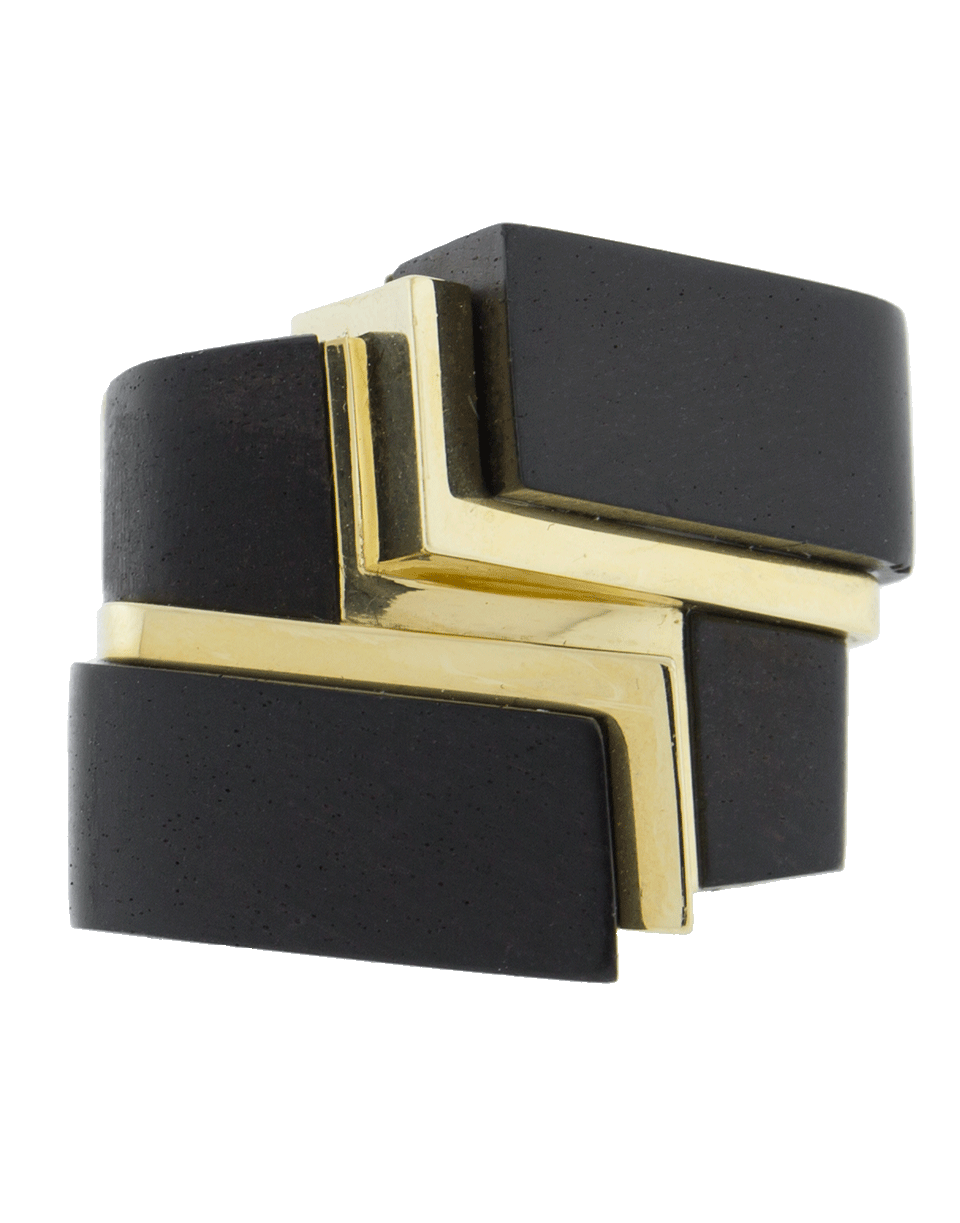 DAVID WEBB-Ski Slope Ring-YELLOW GOLD